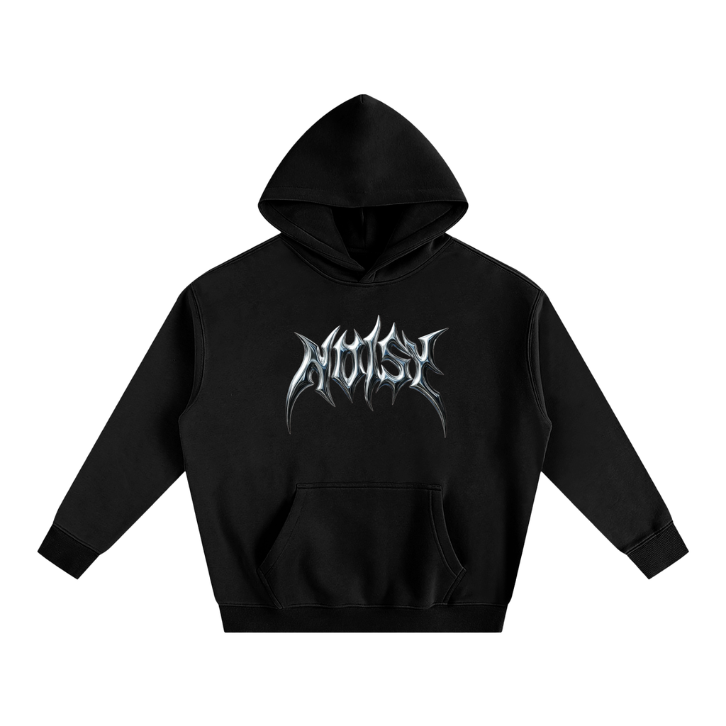 "Large Noisy Logo" — Oversize Fleeced Hoodie